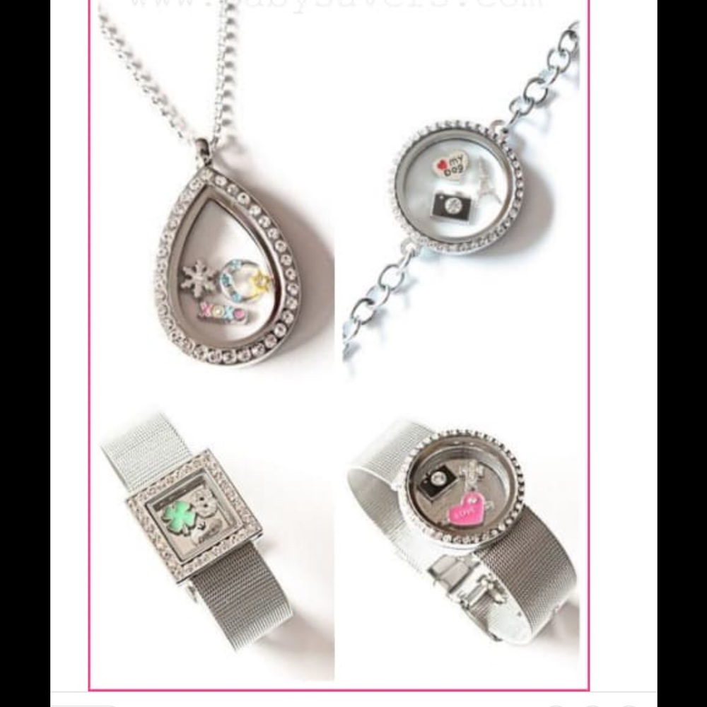 Locket necklaces and bracelets